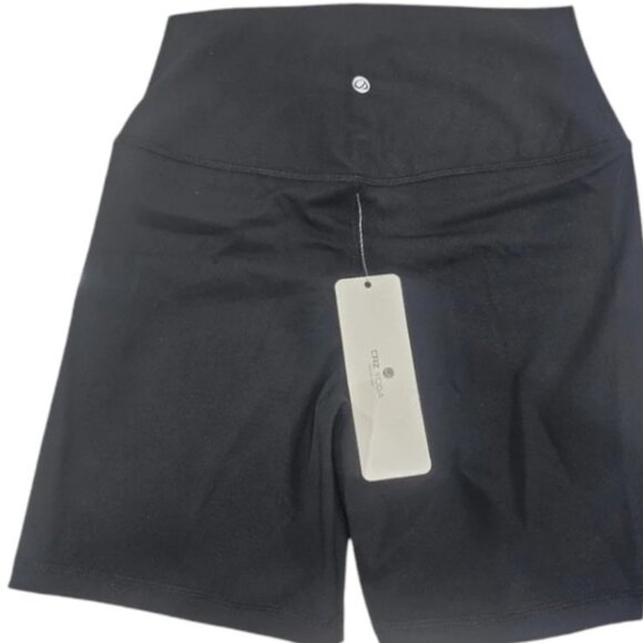 CRZ Yoga black 6 inches - high waist biker shorts size 10 NWT - Picture 6 of 8